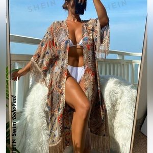 Beach cover up/ kimono